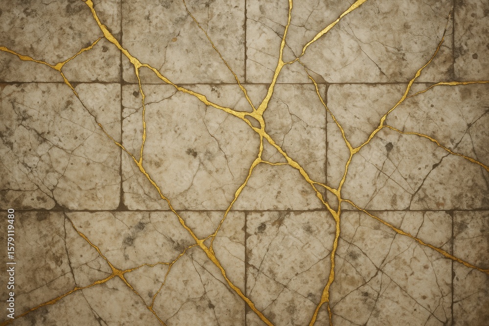 Obraz premium Elegant marble stone with gold veins