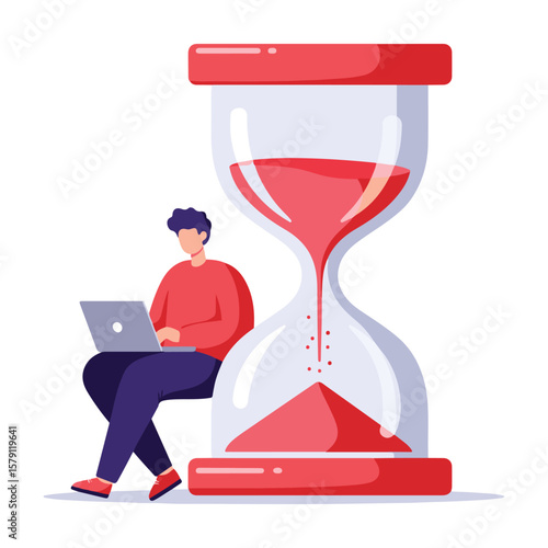 Freelancer struggling with deadline countdown