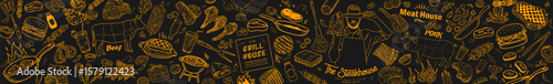 A usable retro menu. Suitable for cafes and steakhouses.