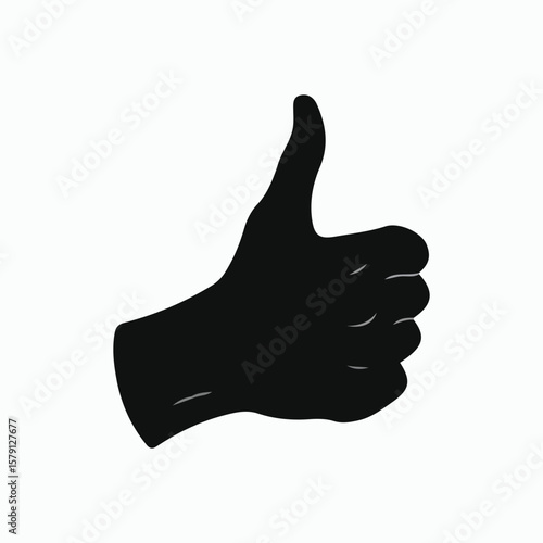 A simple and clear sentence for naming this image could be:
Thumbs up and down hand gesture illustration showing approval and communication