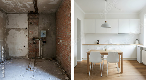 Wallpaper Mural Kitchen Renovation Before After Stunning Transformation Modern Home Improvement Torontodigital.ca