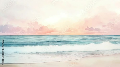 Pastel Beach Sunset (1)