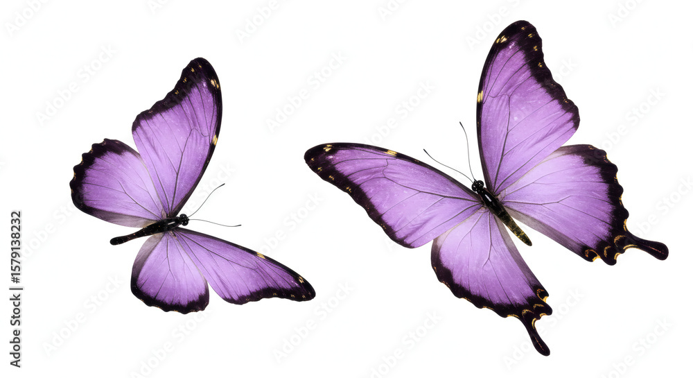 Fototapeta premium wings of a blue butterfly isolated on a white background 01