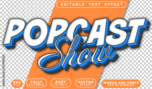  Podcast Show Audio Voice Talk Entertainment Editable Vector Text File
