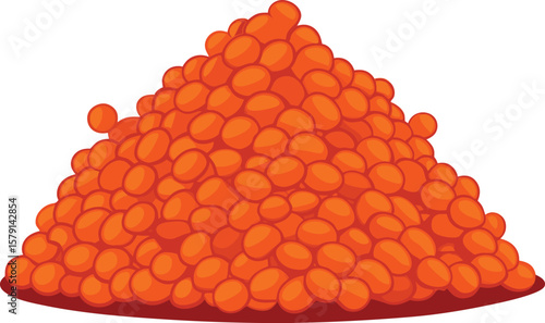 Gelato Swirl Design Presentations Large Pile of Orange Lentils, Healthy and Nutritious Food, Perfect for Soups and Stews, High-Quality...