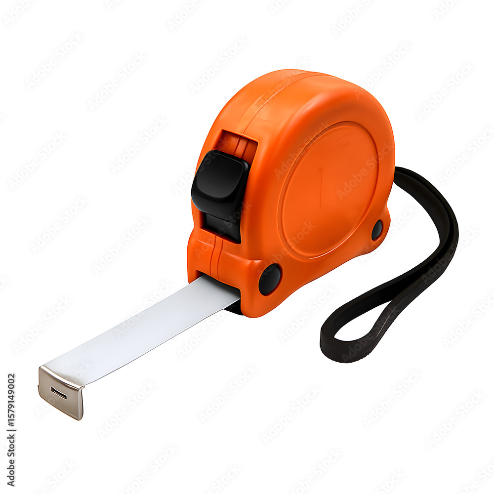 Orange and Black Tape Measure Tool Orange and Black Tape Measure Tool