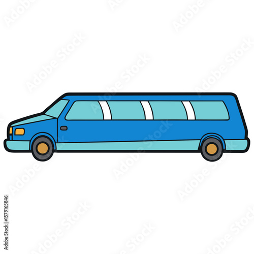 Creative Limousine Vector Illustration