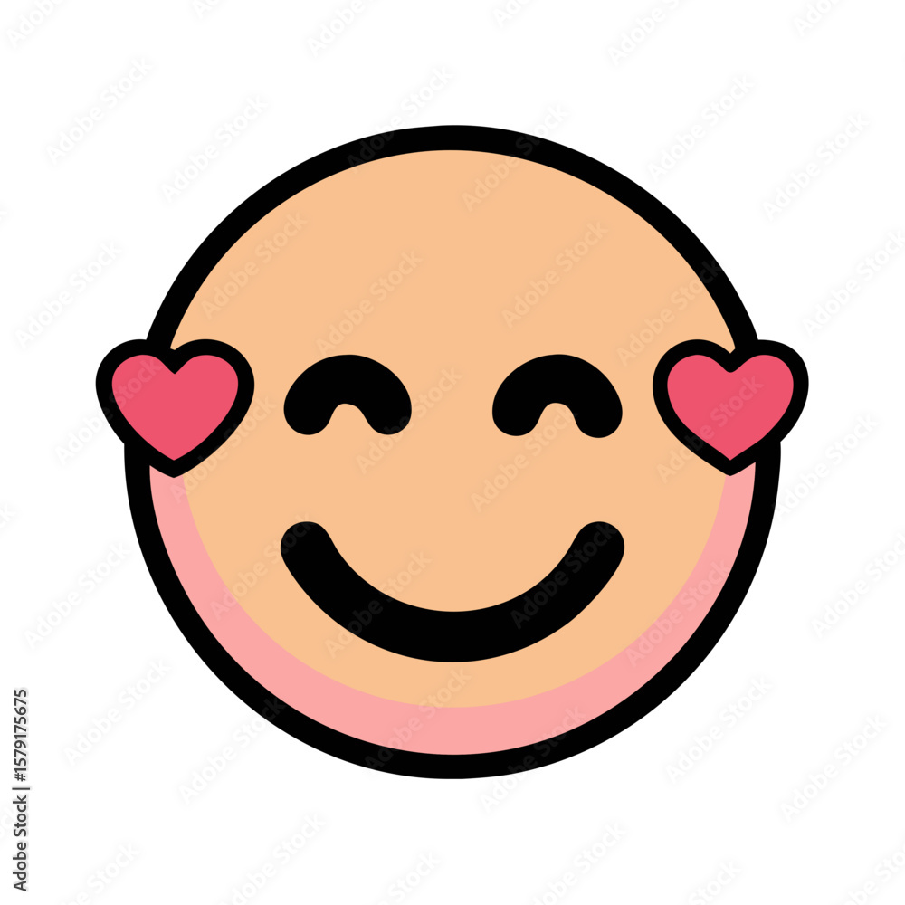 Expressing love and joy a heart eyes emoji conveys affectionate feelings Expressing love and joy a heart eyes emoji conveys affectionate feelings