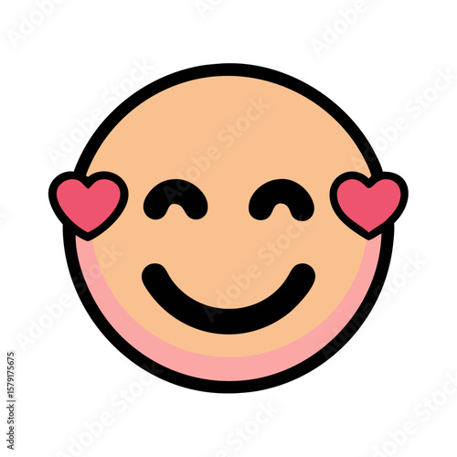 Expressing love and joy a heart eyes emoji conveys affectionate feelings