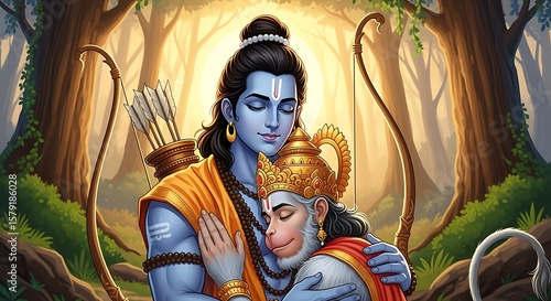 Lord Shri Ram and Lord Hanuman
