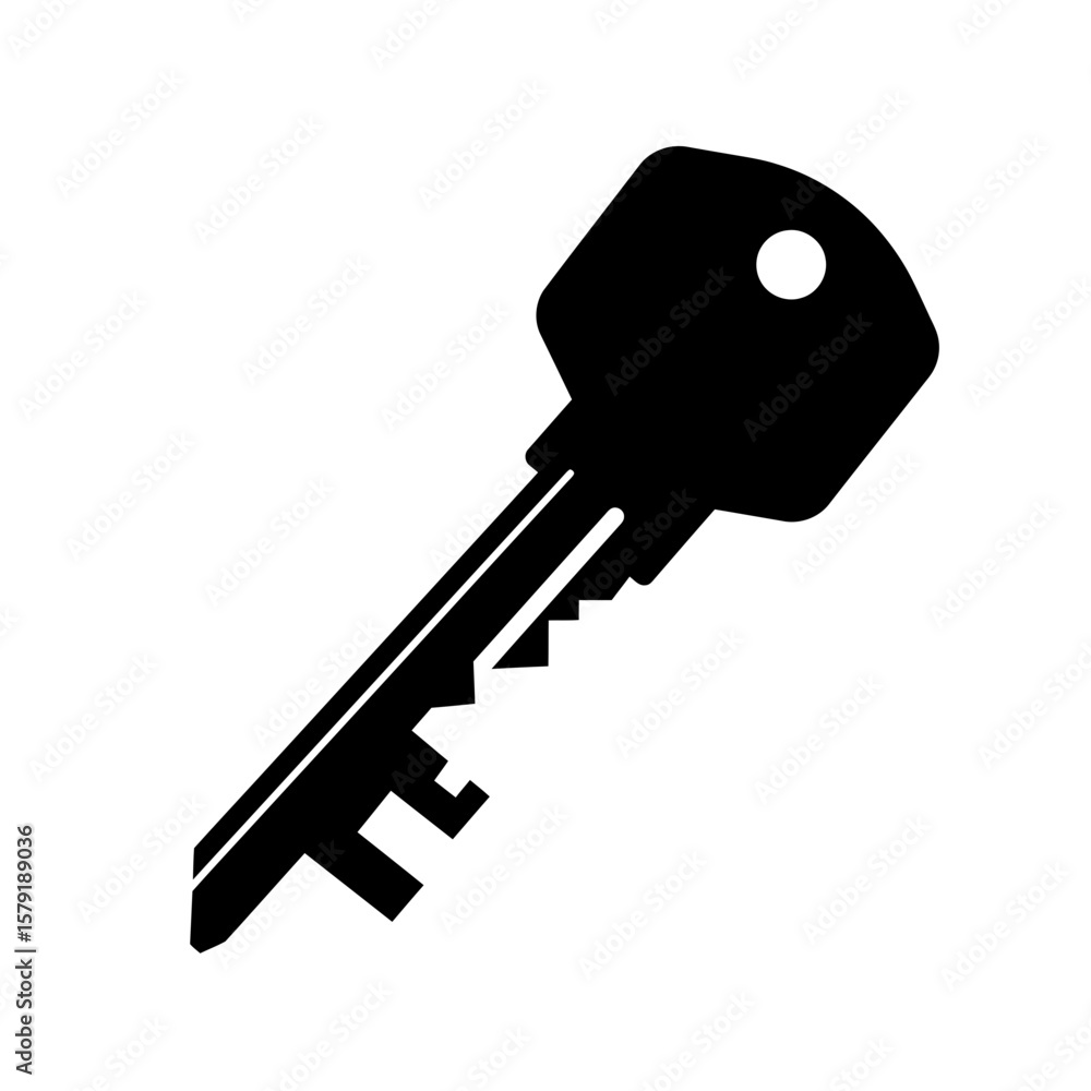 Symbol of Access: This graphic presents a sleek, black key, an iconic symbol of security, access, and the gateway to unlocking potential. Symbol of Access: This graphic presents a sleek, black key, an iconic symbol of security, access, and the gateway to unlocking potential.