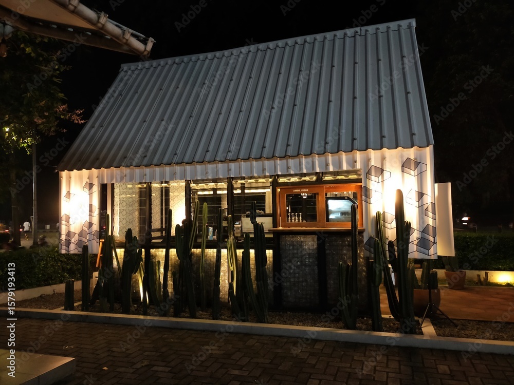 Fototapeta premium old house in the night