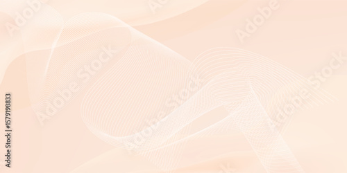 Abstract background with peach fuzz metaball shapes. Morphing organic blobs. Vector 3d illustration.