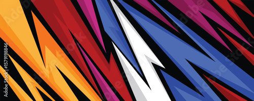 Stylish multicolor sports banner background design.