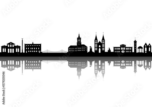 Kleve Silhouette, NRW Germany " NO AI "