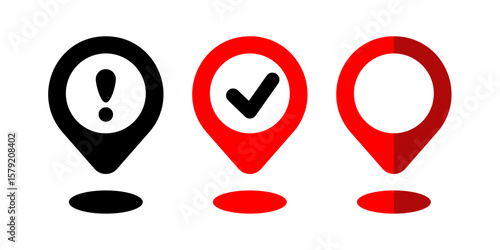Geo tag vector icon. Geotag marker, place position symbol, gps pointer sign