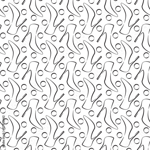 Seamless pattern with women's elegant high heel shoe. Female fashion footwear