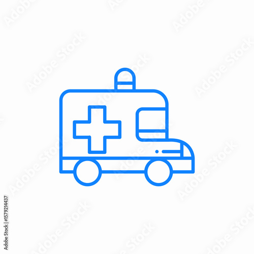 ambulance emergency icon sign vector