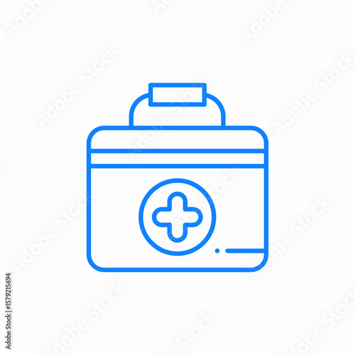 first aid kit icon sign vector