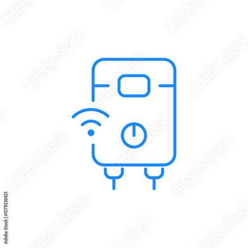 water heater icon sign vector