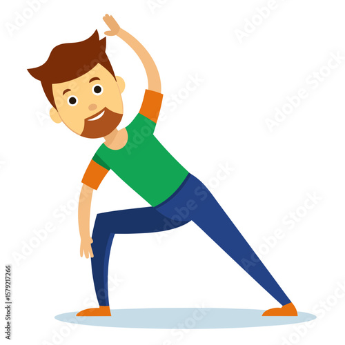 woman doing yoga exercise