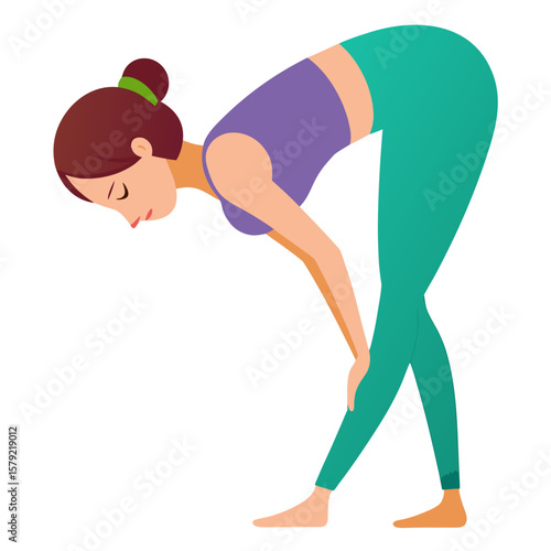 woman doing yoga exercise