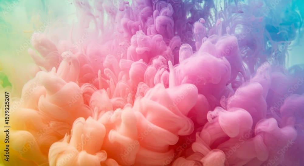 Obraz premium Abstract ink swirling colors