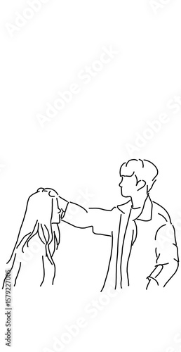 man and woman