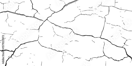 Cracked Earth, Telling a Story of How Nature’s Wrath Has Sculpted a Withered and Worn Terrain Over Centuries-Where Time and Erosion Meet: The Raw and Grunge-Textured Landscape of Dry
