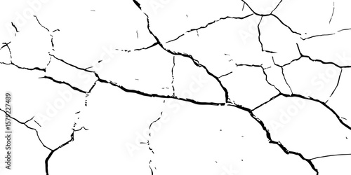 Cracked Earth, Telling a Story of How Nature’s Wrath Has Sculpted a Withered and Worn Terrain Over Centuries-Where Time and Erosion Meet: The Raw and Grunge-Textured Landscape of Dry
