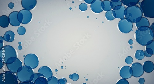 Abstract background of blue circles