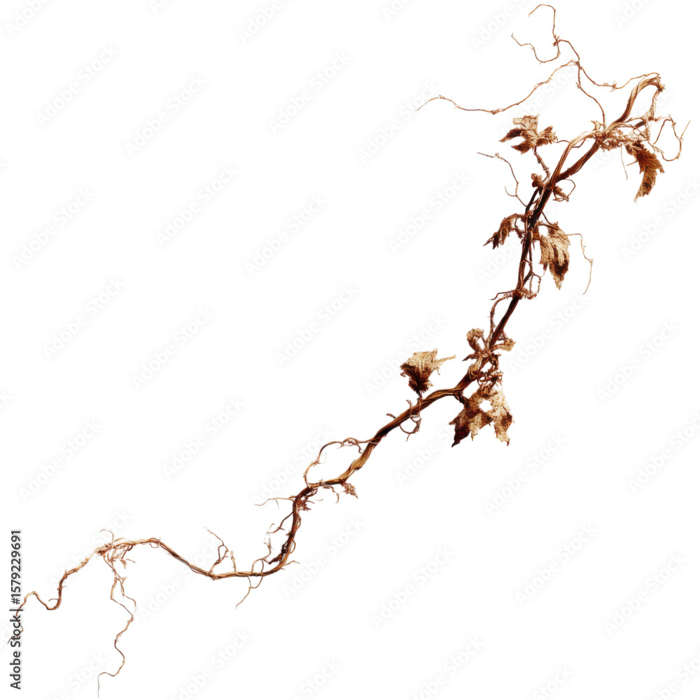 old broken jungle vines with dry textured bark and twisted form isolated on transparent background. old broken jungle vines with dry textured bark and twisted form isolated on transparent background.