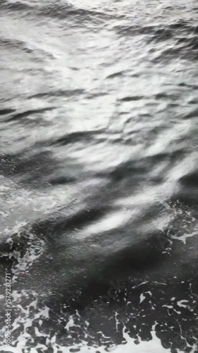 Wallpaper Mural Rough ocean waves against a dark sky background. Foam and bubbles on the water's surface. Torontodigital.ca