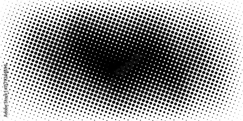 Stars Modern Halftone Geometry Pattern Vector Smooth Camber Border Blue Abstract Background. Checkered Faded Particles Curve Line Subtle Texture. Half Tone Contrast Graphic Minimalist Wide Wallpaper