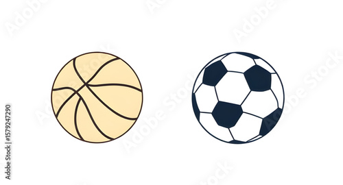 ball vector, basketball illustration, football illustration, soccer illustration, isolated balls, sports equipment, athletic balls, game balls, team sports, basketball icon, football icon, soccer icon