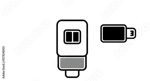 USB stick, USB flash memory, USB connector, USB port icon, electronic storage, USB graphic, USB gadget, USB logo, USB technology, USB hardware, USB interface, USB clipart, USB line icon, USB minimal i