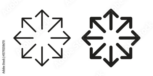 Capacity icon outline and solid vector sign, linear pictograms