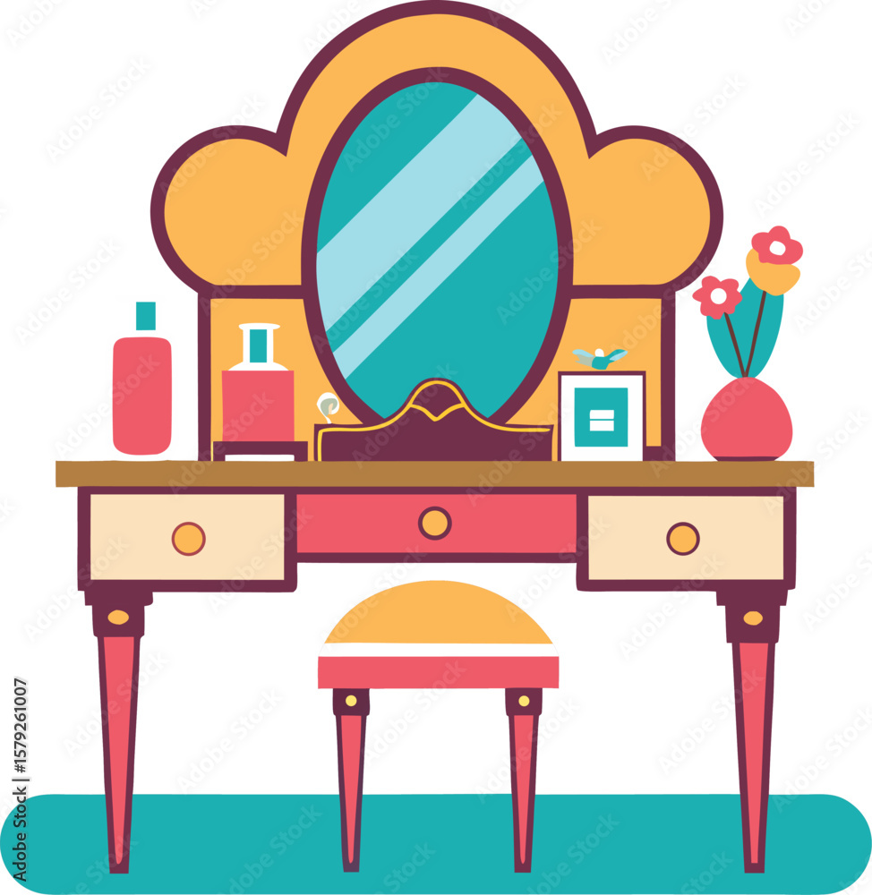 Fototapeta premium Vanity table icon 