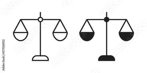 Economies of scale icon outline and solid vector sign, linear pictograms
