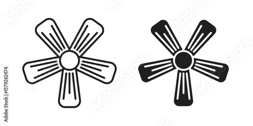 Hypericum icon outline and solid vector sign, linear pictograms