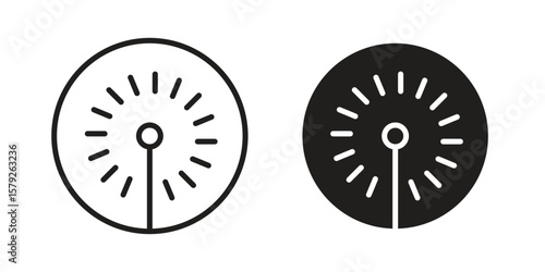 Laser beam icon outline and solid vector sign, linear pictograms