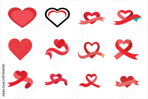 new file of love ribbon for design 