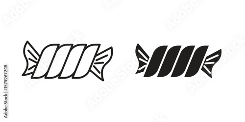 Squeeze icon outline and solid vector sign, linear pictograms