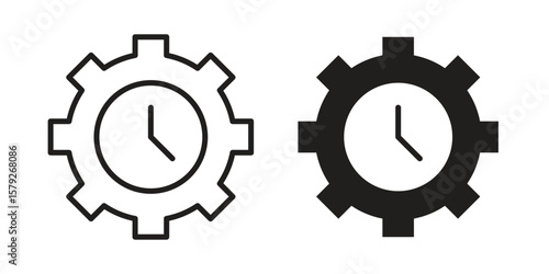 Trendy icon outline and solid vector sign, linear pictograms