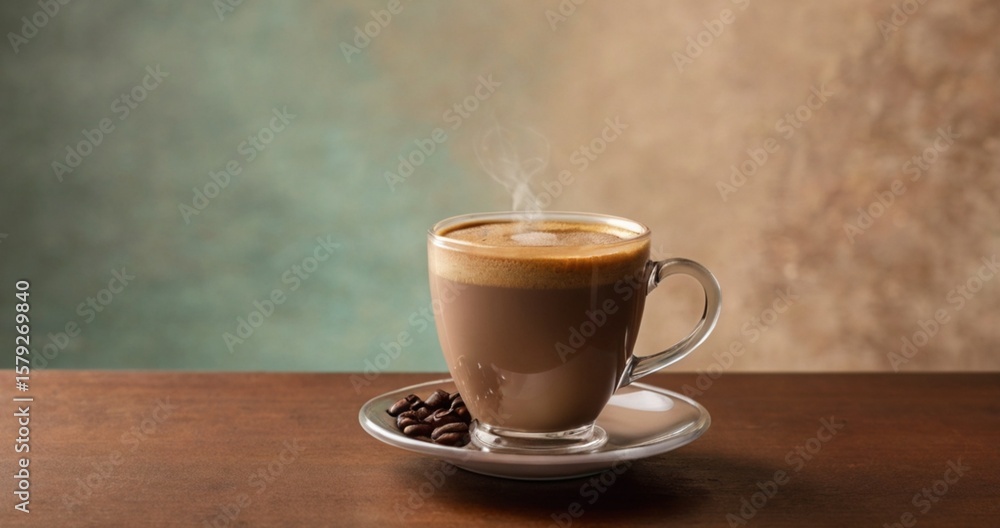 Obraz premium A Cozy sips of coffee wrapped in soft cream-toned vintage elegance.
