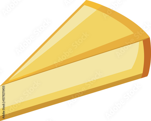 Delicious Slice of Creamy Cheesecake, Sweet Treat, Dessert Icon, Bakery Item, Food Illustration, Vector Graphic,...