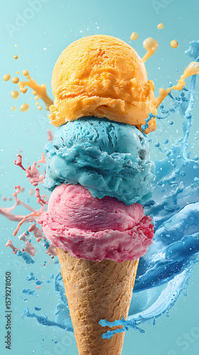  Homemade ice cream cone poster