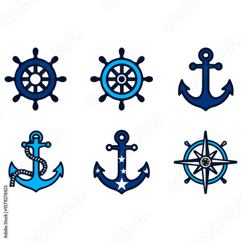 "Sailing Boats Set"