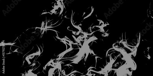 Smoke steam set of airborne particulates and gases emitted. Gray vector background with smoke shapes. Abstract, messy, splattered, sprayer texture. Cloudy smoke concept for design projects.