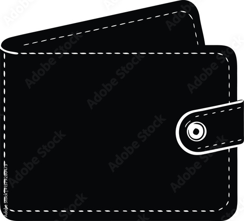 digital wallet isolated vector illustration